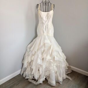 White Sheer Lace Corset Fairy Wedding Dress